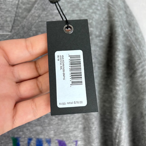 John Varvatos tee shirt men size XXL pride EQUALITY graphic gray NEW - Picture 12 of 12